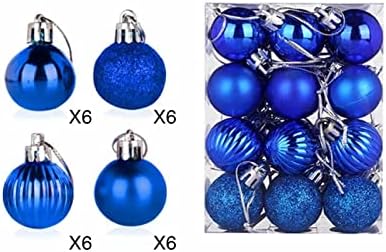 3cm Bright Shatterproof Christmas Ornament Set
