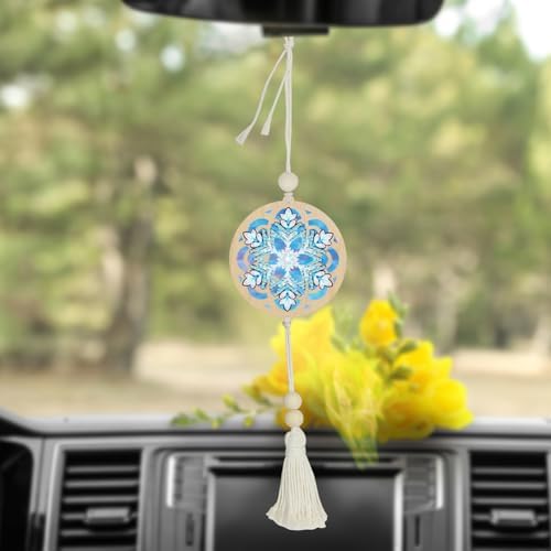 2Pcs Double Sided Diamond Art Pendant for Beginner