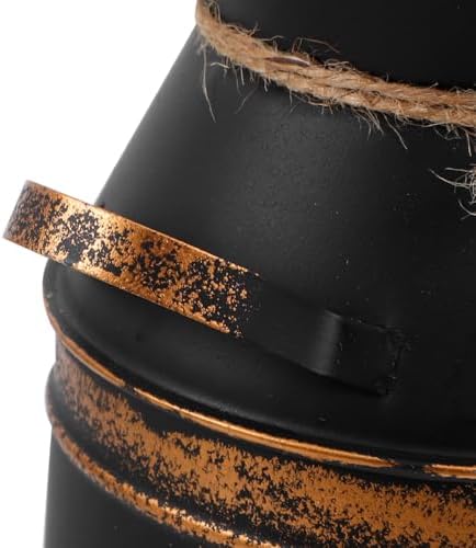 Didiseaon Shabby Chic Vintage Metal Pitcher Vase for Farmhouse Decor