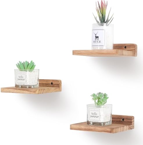 NIUBEST Small Floating Shelf - 5x6 Inch Set of 3