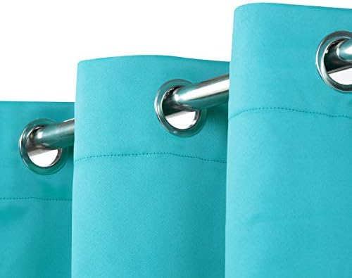 MDS Blackout Curtain Panels 52x95 Inch Teal 2 Panels