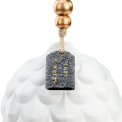 DEMDACO Pinecone White 3 Inch Fragrance Diffuser Ornament Set of 2
