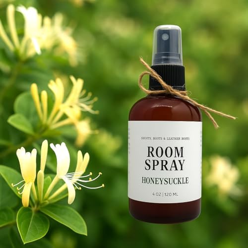 Shoots Roots Leather Boots Honeysuckle Potpourri Room Spray 4oz