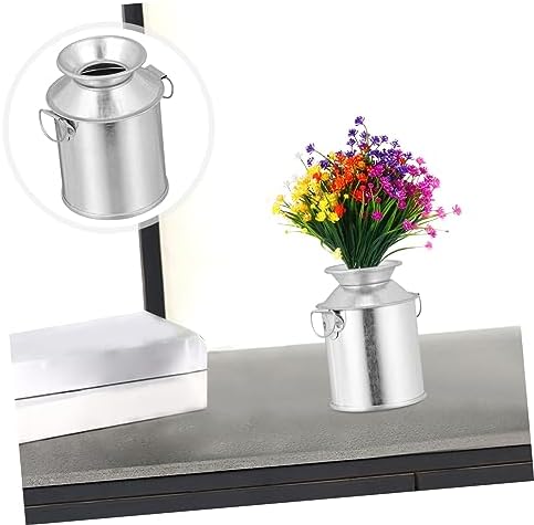 STOBAZA 2 Sets Retro Flower Bucket Iron Art Dried Flower Pot