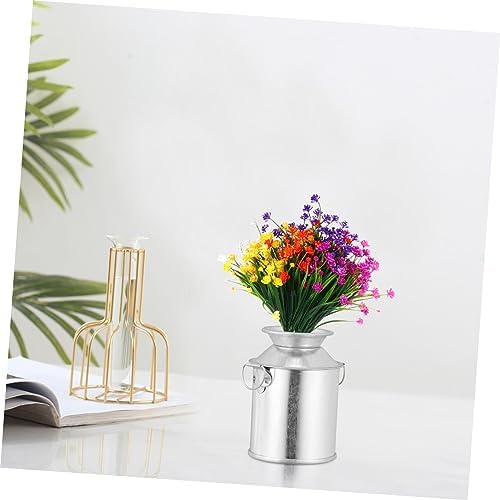 STOBAZA 2 Sets Retro Flower Bucket Iron Art Dried Flower Pot