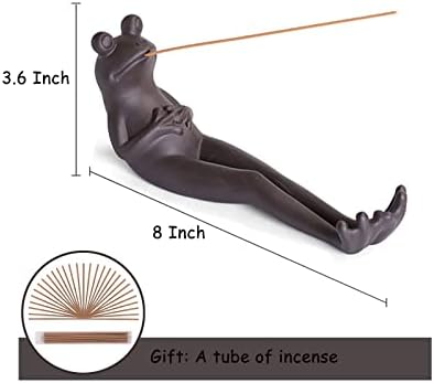 Frog Incense Holder - 45 Sandalwood Sticks Aromatherapy Yoga Meditation Decor