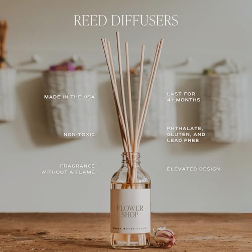 Sweet Water Decor Sandalwood Rose Reed Diffuser Set