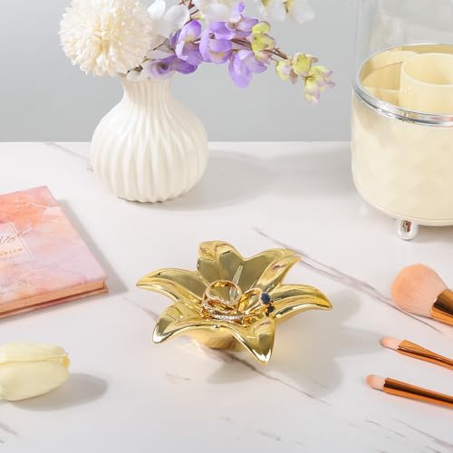Eunoir Blooming Flower Incense Holder Gold