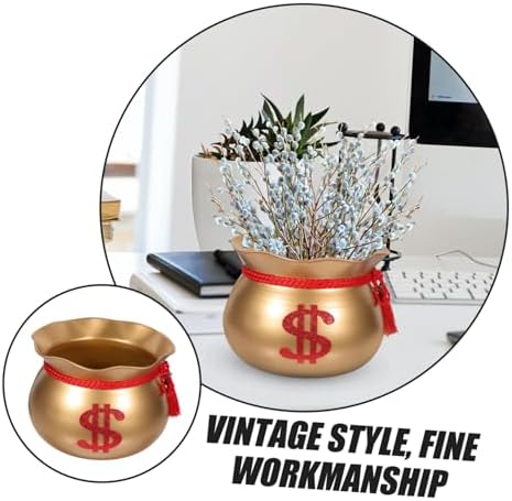 Vintage Flower Pot Planter Bucket Rustic Iron Vase for Home Decor