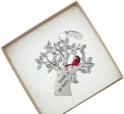 Memorial Ornament with Cardinal Symbol - Sympathy Gift for Men or Women 1