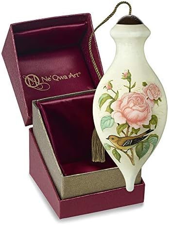 Precious Moments Rose Bird and Butterfly Ornament