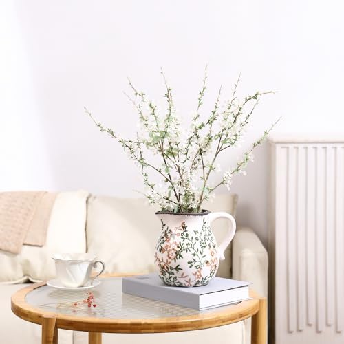 Vintage Ceramic Vase with Handle 63 Inch