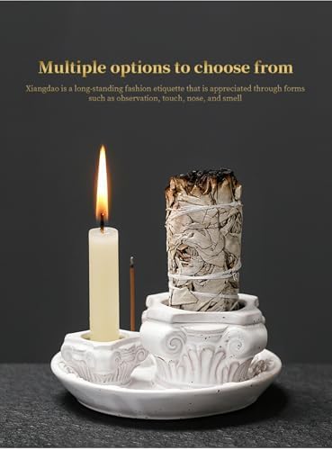 4-in-1 Ceramic Incense Holder with Ash Catcher