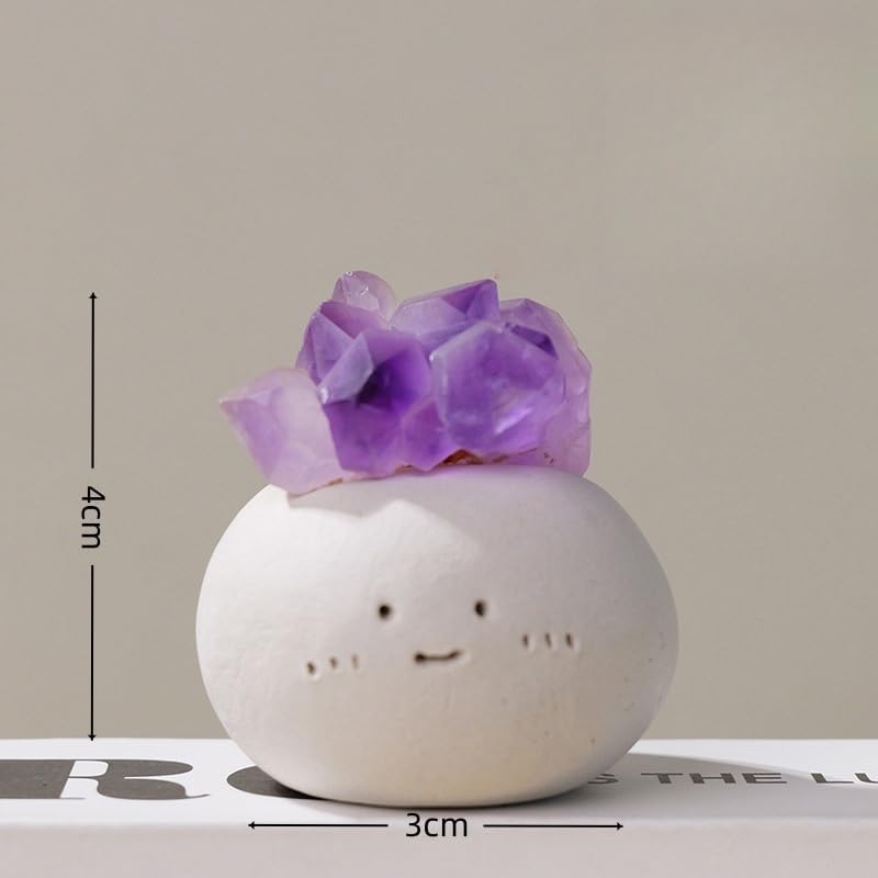 Natural Purple Crystal Decor Hanging Ornament for Home and Feng Shui