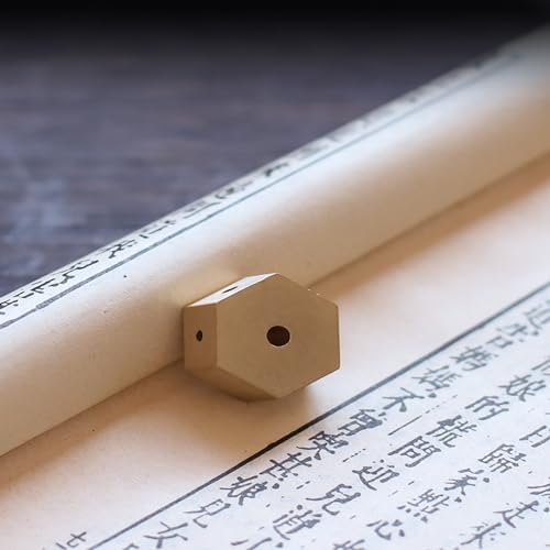 Mini Dual Purpose Incense Holder 3 Pcs Brass Censer with Hexagonal Burner Plate