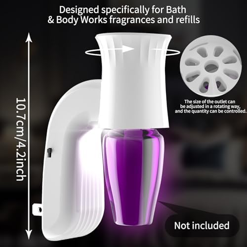 2pcs Wall Fragrance Plug In with Night Light