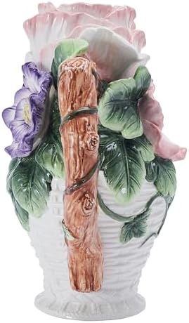 Fitz and Floyd Jardin Floral Bouquet Pitcher Vase