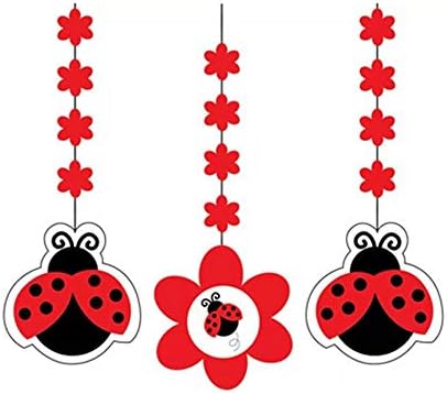 Creative Converting Ladybug Danglers 3 Pack