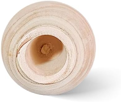 WEIDUOFUN Natural Wood Flower Vase Decorative Urn Planter Pitcher for Home Wedding Cafe