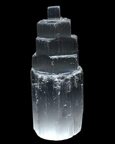 HQRP 4 Inch White Selenite Skyscraper Towers 5PCS