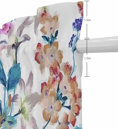 Elegant Door Curtains 54x40 Sheer Panel with Tiebacks