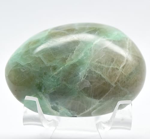 21 Inch Garnierite Pebble Natural UV Reactive Crystal for Indoor Fountain