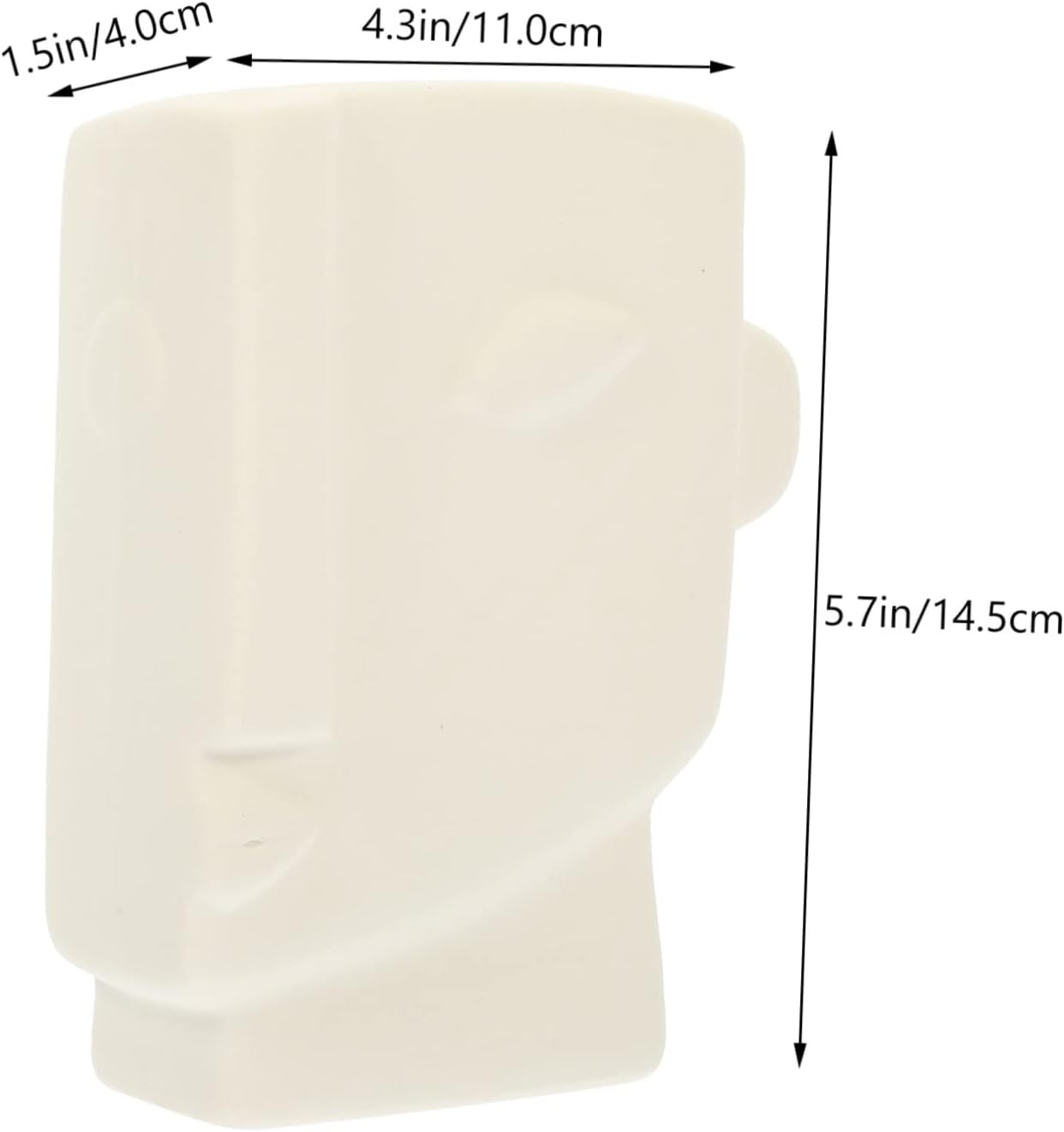 STOBAZA Abstract Human Face Ceramic Vase for Home Decor