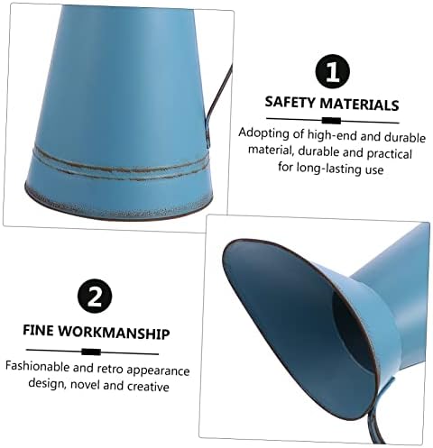 STOBAZA Multifunctional Blue Iron Bucket Vase