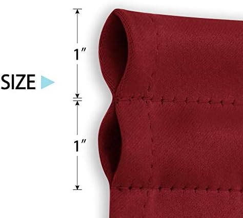 Deconovo Blackout Door Curtain - Thermal Insulated Privacy Curtain for French and Front Doors with Adjustable Tieback