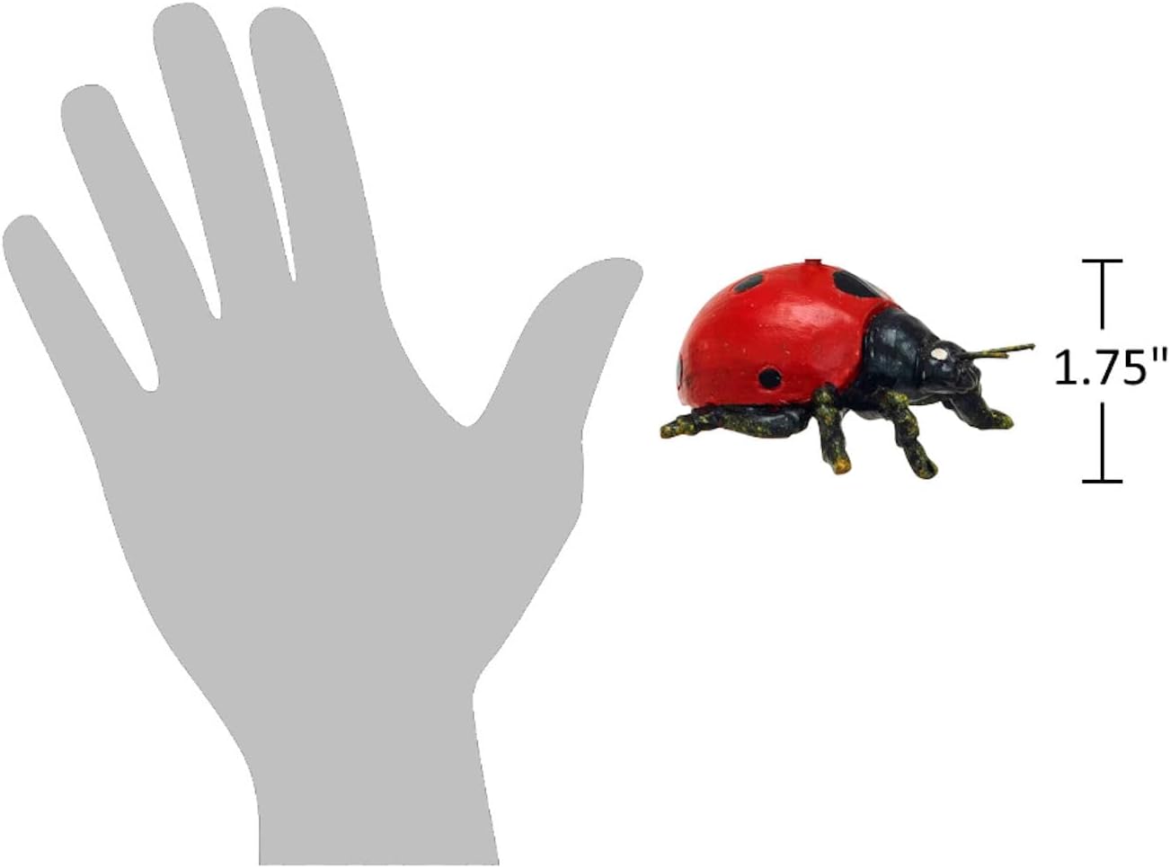 The Bridge Collection 175 Inch Resin Ladybug Christmas Ornament