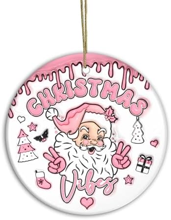 3D Cute Santa Christmas Ornament 2024