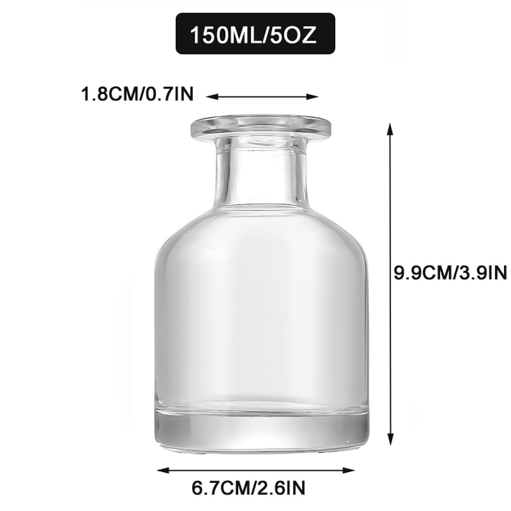 Erioctry 150ml Clear Glass Diffuser Bottle