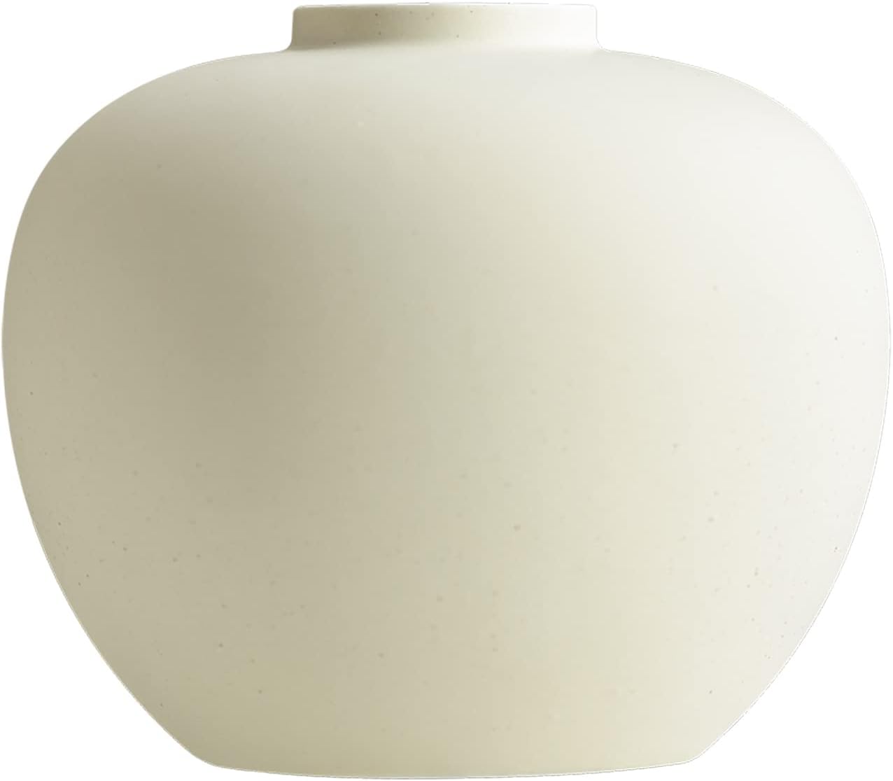 Full Moon Vase for Flowers and Hydroponics 65 x 72 Matte Crme