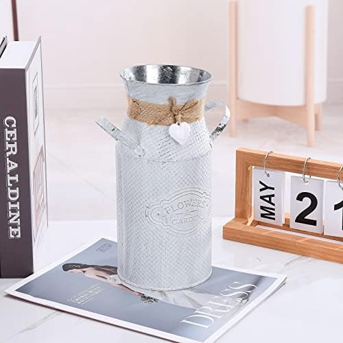 Iron Vase Milk Bottle Rustic Decor Vase for Home Wedding Use