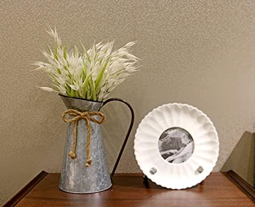 Vintage Galvanized Flower Vase for Home Decor