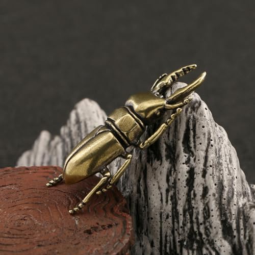 Solid Brass Big Beetle Antique Decoration