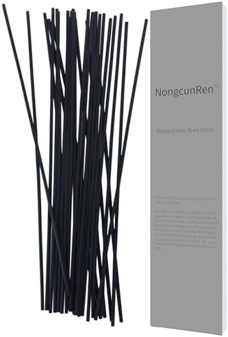 50pcs Black Reed Diffuser Sticks for Home Fragrance