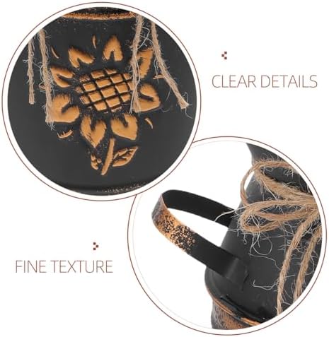 Didiseaon Shabby Chic Vintage Metal Pitcher Vase for Farmhouse Decor