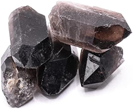 HQRP Dark Smoky Quartz Natural Gemstone Stick - Brazil