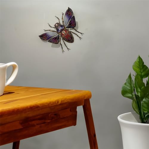 ZSYTF Metal Insect Wall Art Decoration Sculptures