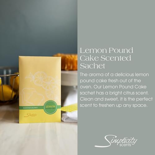 Lemon Poundcake Scented Sachets Pack of 6