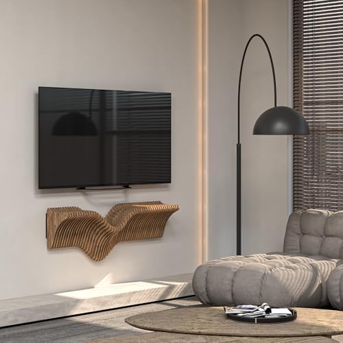 Batamex 40 Inch Wavy Floating Shelf Modern Design