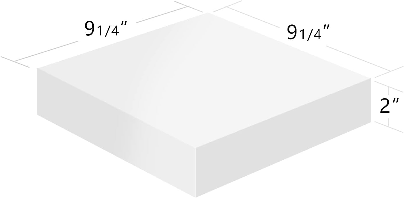 WELLAND 9 14 Inch White Floating Shelves for Wall