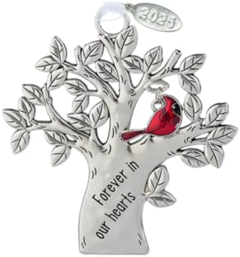 Memorial Ornament with Cardinal Symbol - Sympathy Gift for Men or Women 1