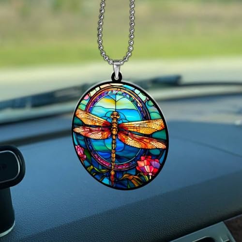 Suncatcher Dragonfly Car Hanging Ornament for Men Women