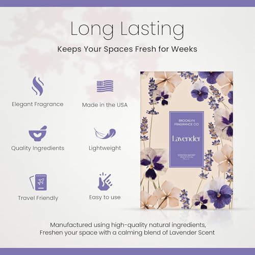 Brooklyn Fragrance Co Spring Florals Sachets Lavender Scented 6-Pack
