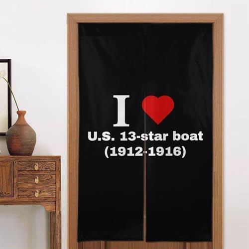 I Love US 13-Star Boat Blackout Curtains for Doorway