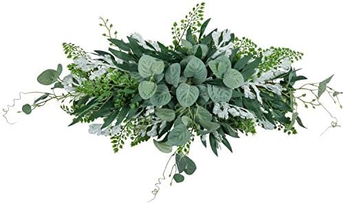 Greenery Swag Artificial Front Door Wreath Eucalyptus Leaves Garland for Home Wedding Decor