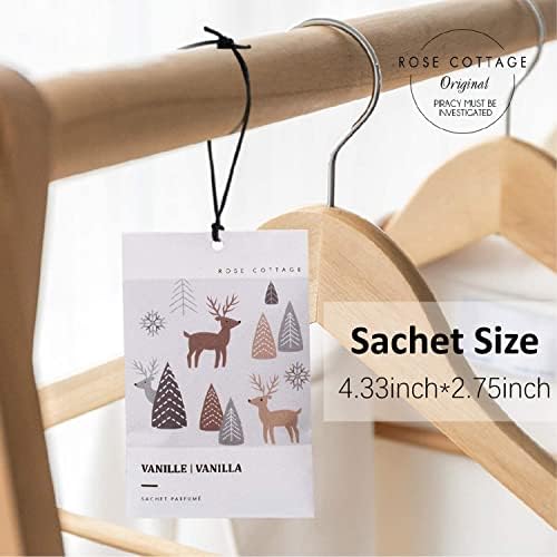 12 Pack Vanilla Scented Drawer Deodorizer Sachets