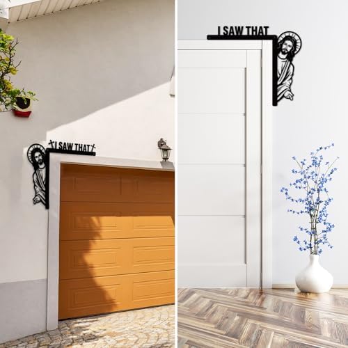 Blulu Creative Door Corner Decor Religious Bless This Home Metal Sign